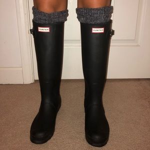 Hunter Black Woman’s Original Tall Rain Boots